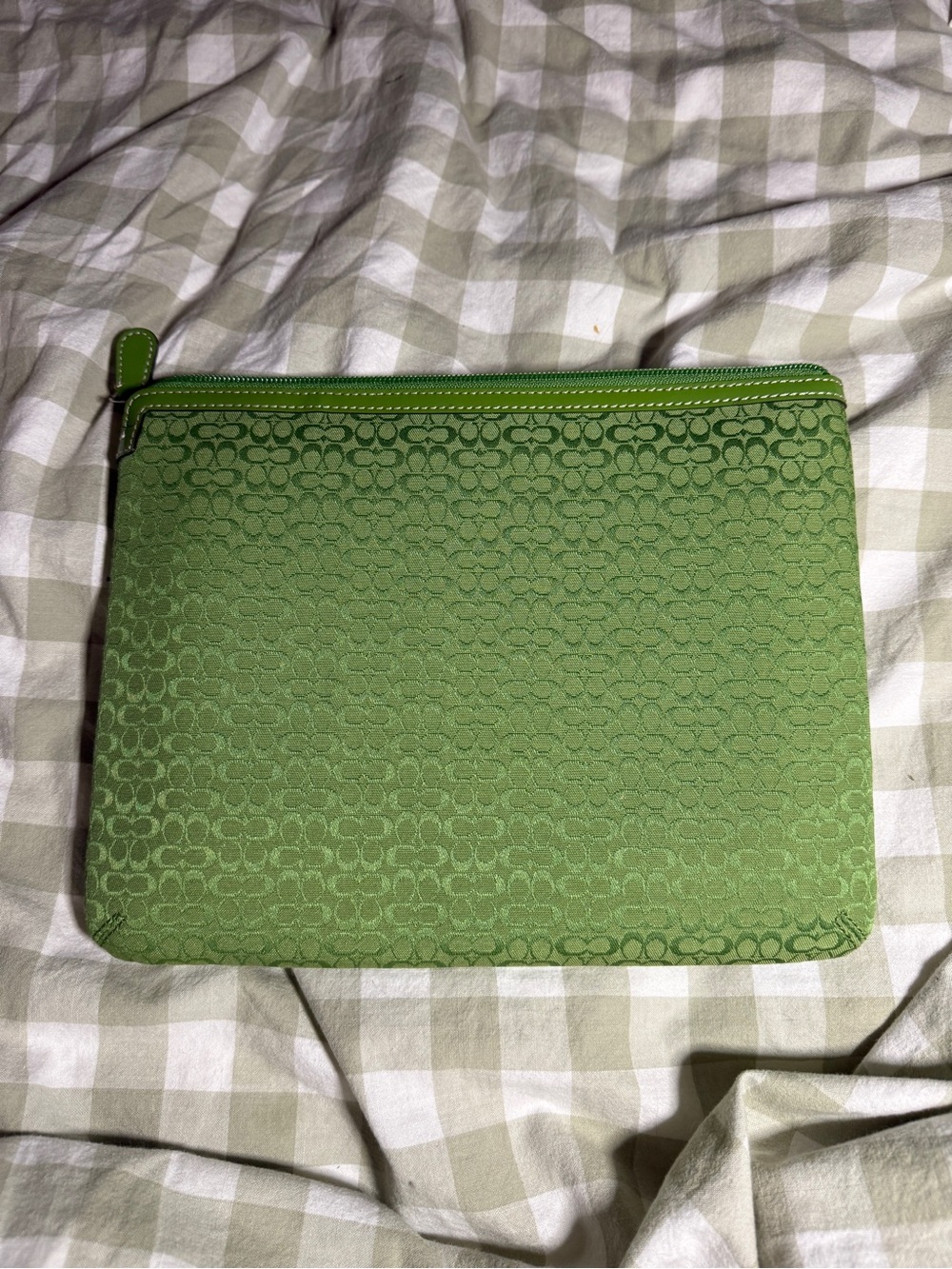 Coach Green Micro C iPad Sleeve